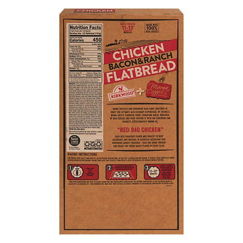 Mama Cozzi's Pizza Kitchen Red Bag Chicken Bacon Ranch Flatbread